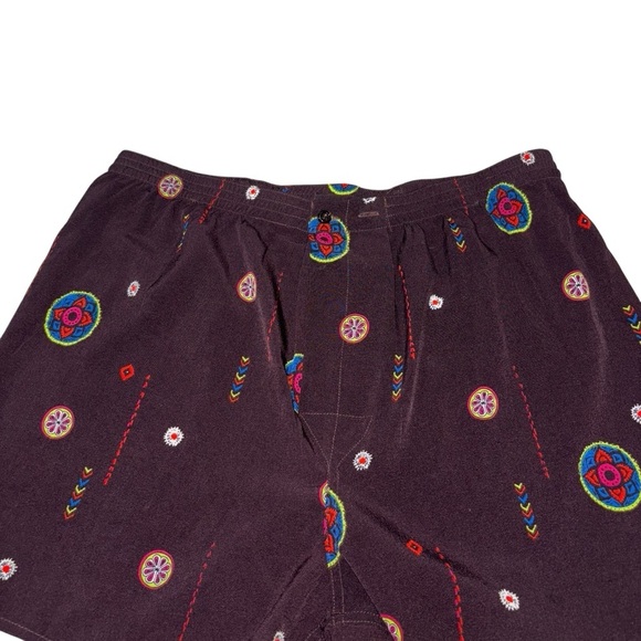 Urban Outfitters BDG Men's M Medium Boxer Shorts NWOT Aztec Print Brown - Picture 2 of 7